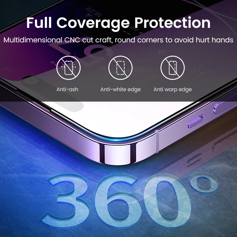 5 uds vidrio templado transparente 9H para iPhone 17 Air 16e 16 15 14 Plus 13 12 mini 11 Pro X XS Max XR Protector de pantalla a prueba de explosiones - imagen 5