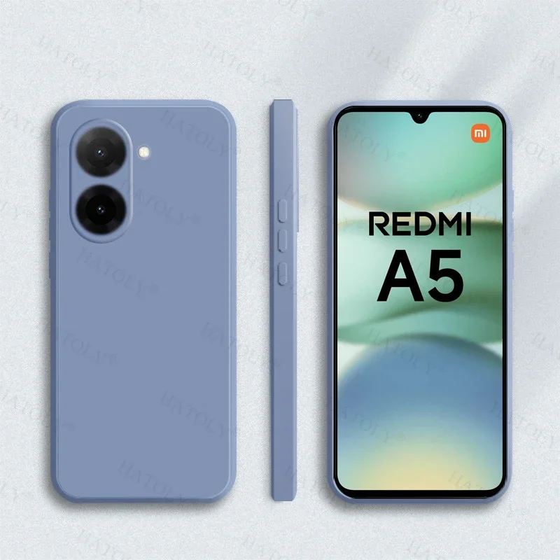 Para Xiaomi Redmi A5 funda para Redmi A5 antigolpes suave TPU Original silicona líquida Color caramelo funda trasera para Redmi A5 - imagen 2