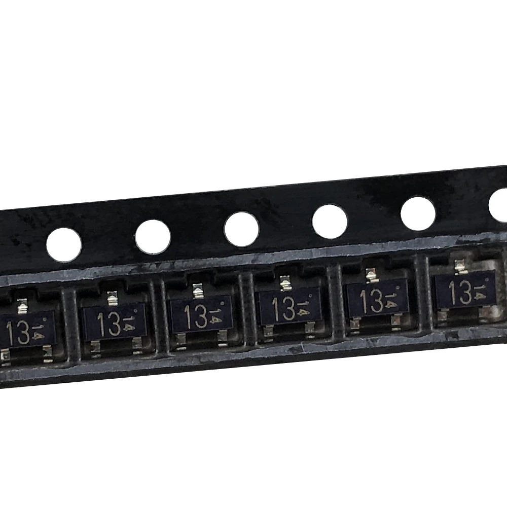 Transistores digitales DTA143EKAT146 SOT-23, transistores digitales DTA143EKA DTA143 SMD, resistencia de polarización integrada, marcado 13, 50 piezas - imagen 2