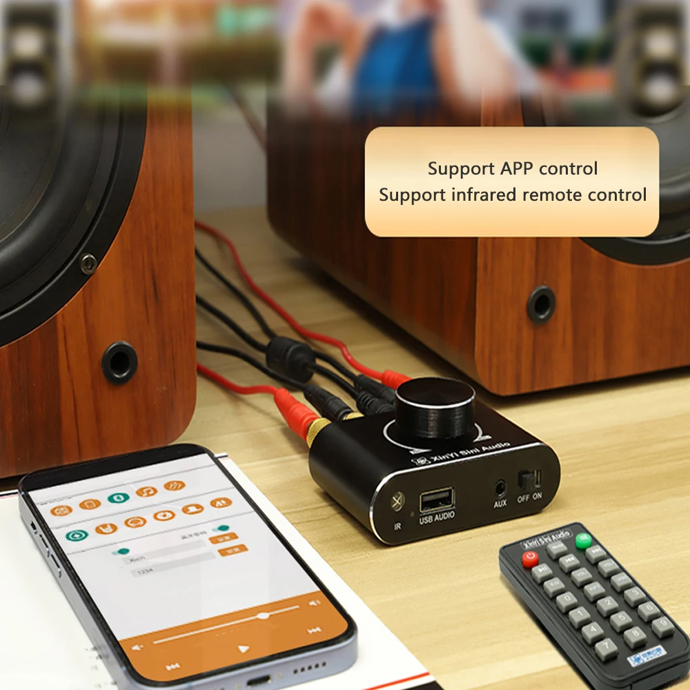 Tablero de amplificador Bluetooth estereofnico de 15w 12v / 24v altavoz amplificador de audio Bluetooth amplificador x15h AMP Cine en casa - imagen 5