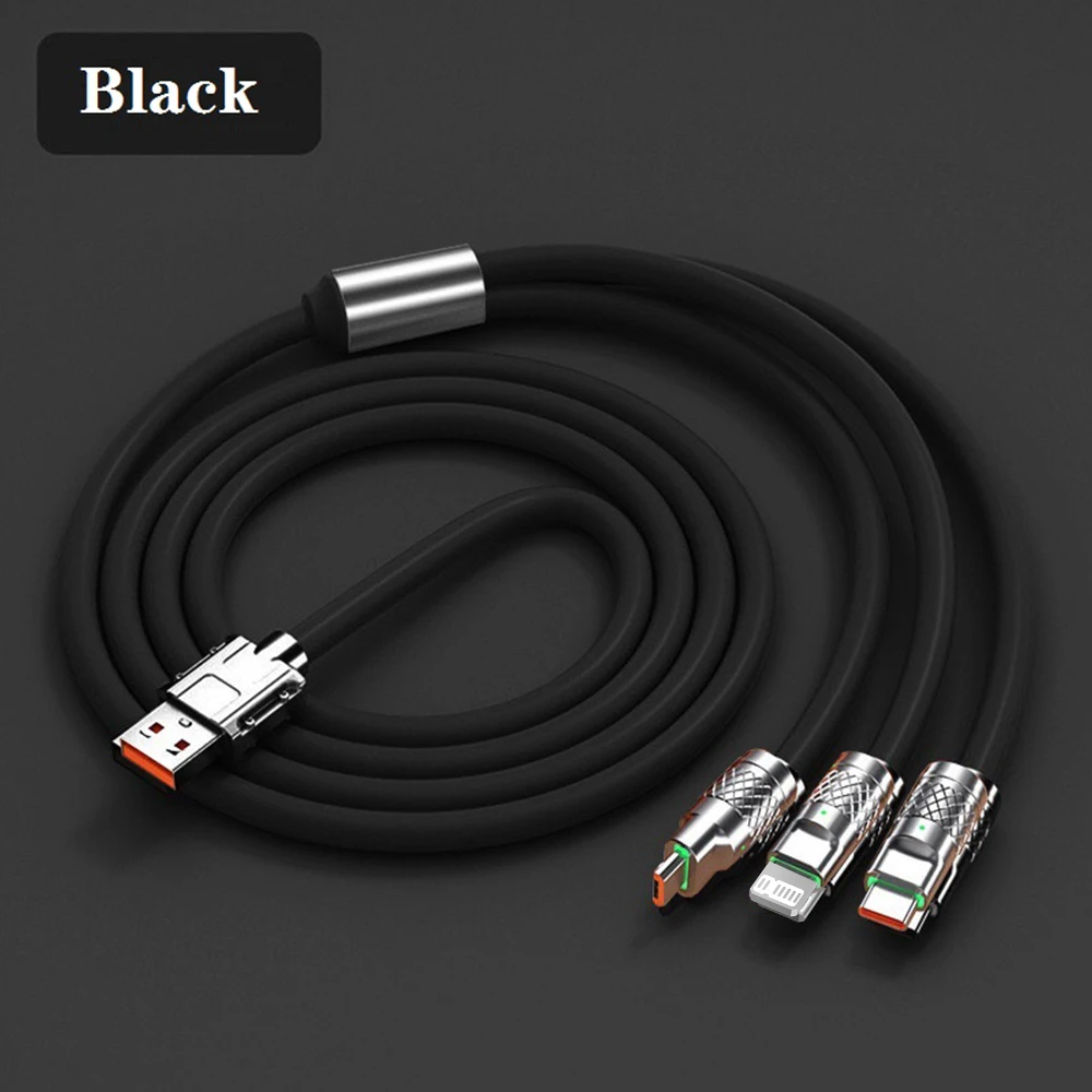 Black 3 in 1 Cable
