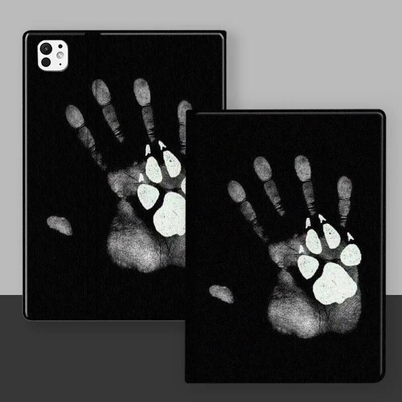 Diseño de hueso con estampado de pata de perro para iPad Pro Mini 1 2 3 4 5 6 7 7ta generación 12,9 10,5 13 11 7,9 8,3 M4 pulgadas funda para tableta - imagen 3