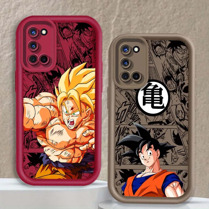 D-Dragon Ball Saiyans Anime para OPPO A96 A95 A92 A77 A74 A73 A72 A58 A57 A55 A54 A53 A52 funda de teléfono con escalera ocular - imagen 2