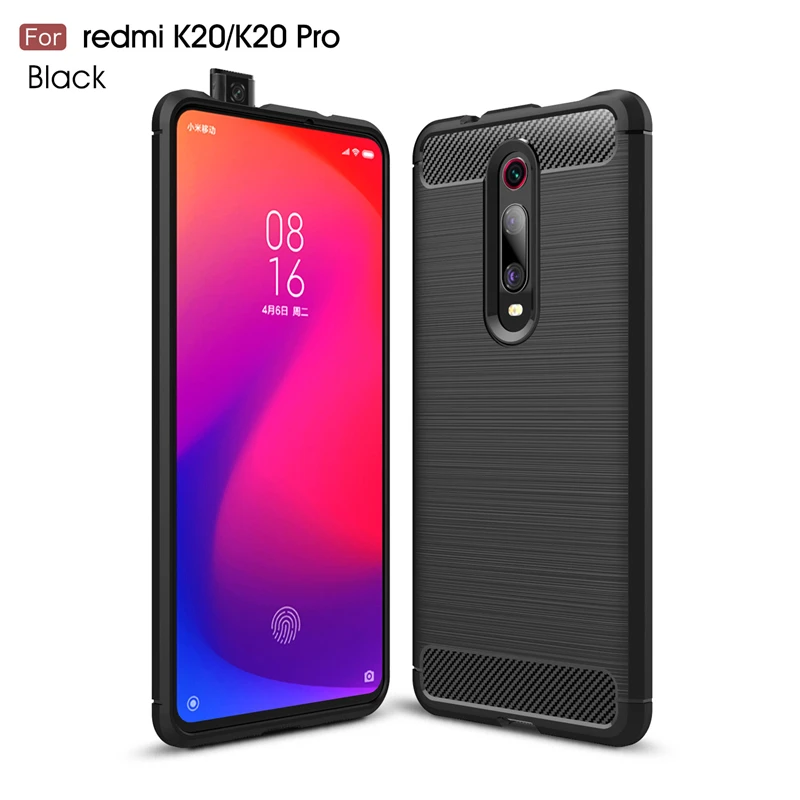 Wolfrule funda Xiaomi Mi 9T Pro funda Xiaomi 9T a prueba de golpes goma silicona parachoques fibra de carbono funda para Xiaomi 9T Pro