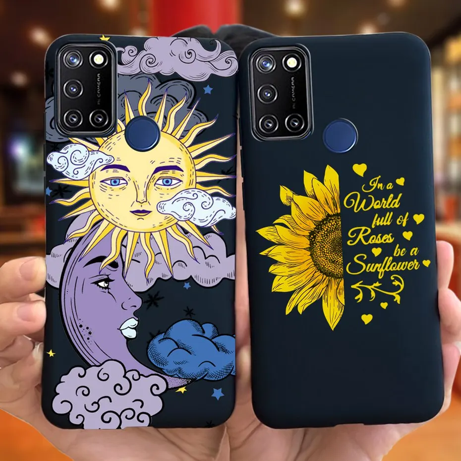 Funda de teléfono para Realme C17 C 17, carcasa de silicona suave, TPU, parachoques trasero para Oppo Realme 7i RMX2103, Funda Realme7i 7 i Global, 6,5" - imagen 2
