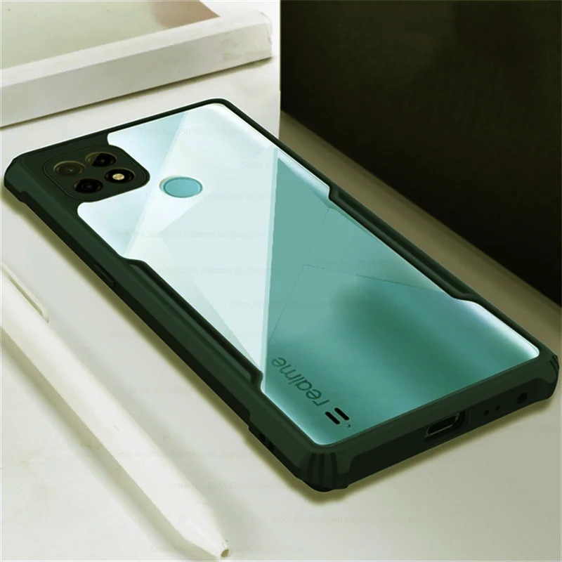 Para Realmi C21 funda transparente acrílica TPU parachoques armadura proteger Coque para Realmy Relme Realme C21 C 21 RealmeC21 Fundas - imagen 5