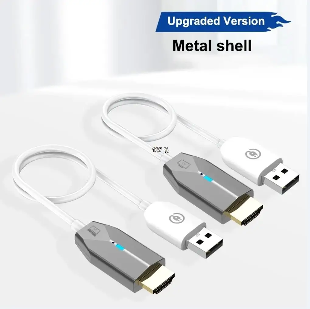 Adaptador de pantalla de transmisión de 30M, Cable extensor HDMI inalámbrico, transmisor de vídeo y receptor, pantalla compartida para cámara, PC a TV