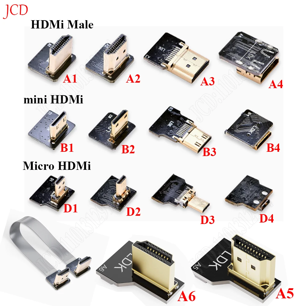 Cinta FPV Compatible con HDMI Cable plano Flexible Raspberry Pi 4 Micro HDMI a HDMI/Mini HDMI hembra 90 grados FFC 20 pines - imagen 2