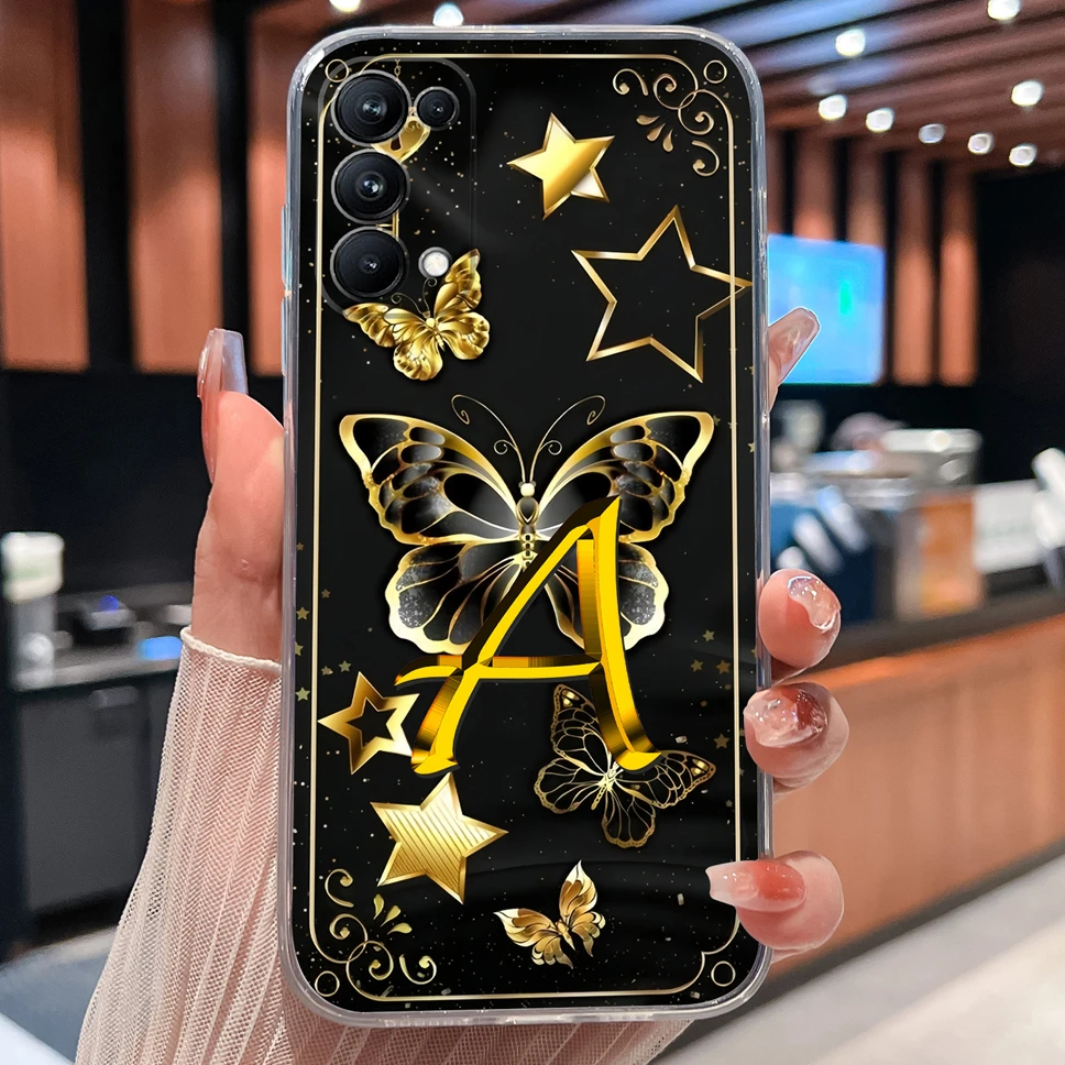 Funda de teléfono para Oppo Reno5 Pro Plus 5 Lite, funda ligera de silicona transparente de TPU suave con letras de corazón de amor para Oppo Reno 5Pro + - imagen 3