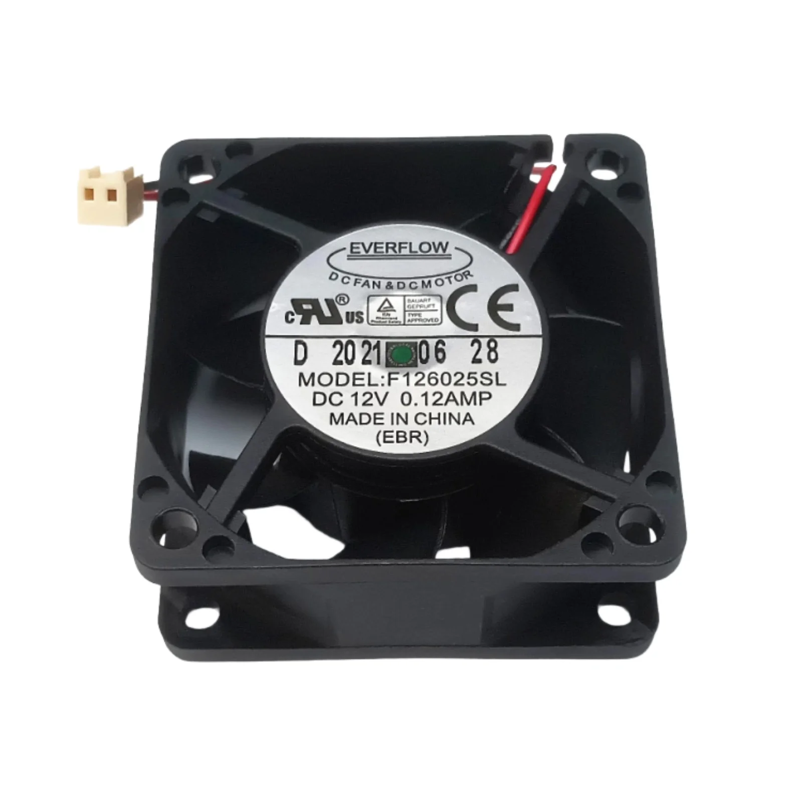 Para EVERFLOW F126025S 6025 6CM DC 12V ventilador de rodamiento hidráulico para chasis de PC refrigeración DIY