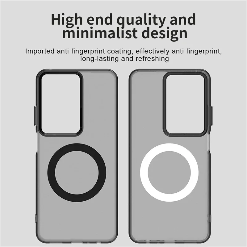 PC de adsorción magnética + funda de TPU para Realme C71 C73 Magsafe carga inalámbrica Color caramelo parachoques translúcido para Realme C 71 73 - imagen 2