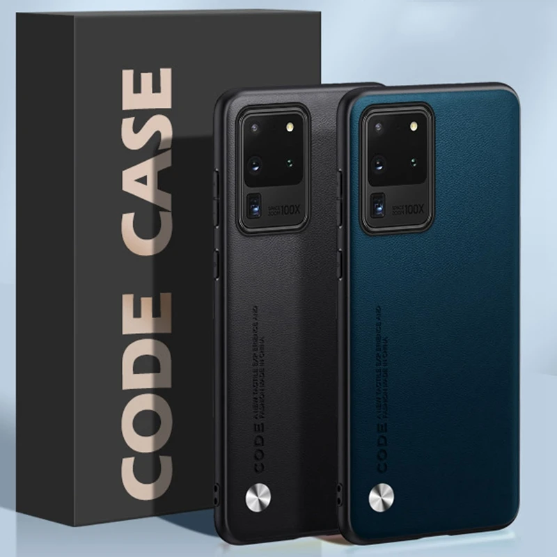 Funda de cuero PU de lujo para Samsung Galaxy S20 Ultra S20 Plus S20 FE 5G, funda trasera mate de silicona TPU, funda protectora para teléfono - imagen 4