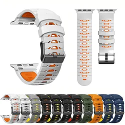 Correa de silicona para Apple Watch Series 3-9, SE y Ultra