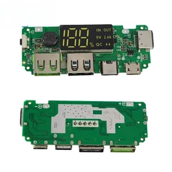 Módulo de carga USB-C para baterías Li-ion con LED y protección