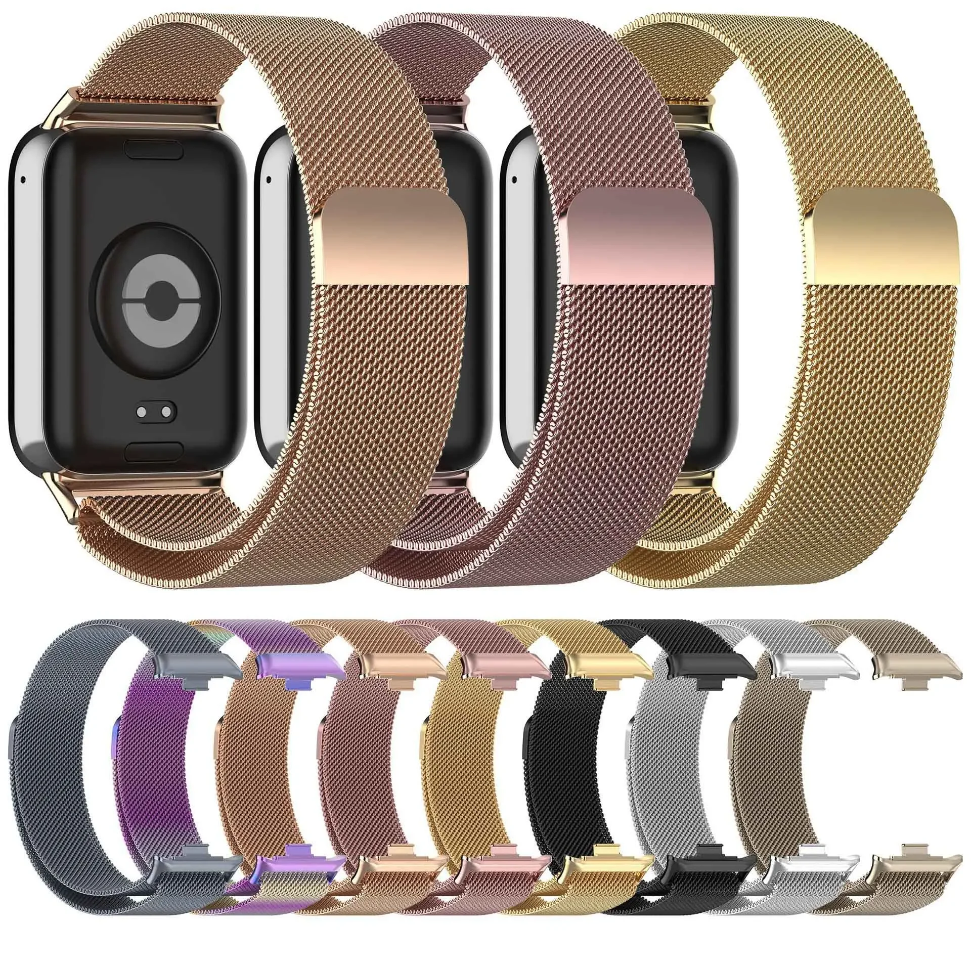 Para Redmi Watch 6 pulsera de Metal con bucle milanés magnético para Redmi Watch 4 5 6/Xiaomi Mi Band 8 Pro/9 Pro accesorios de pulsera - imagen 2