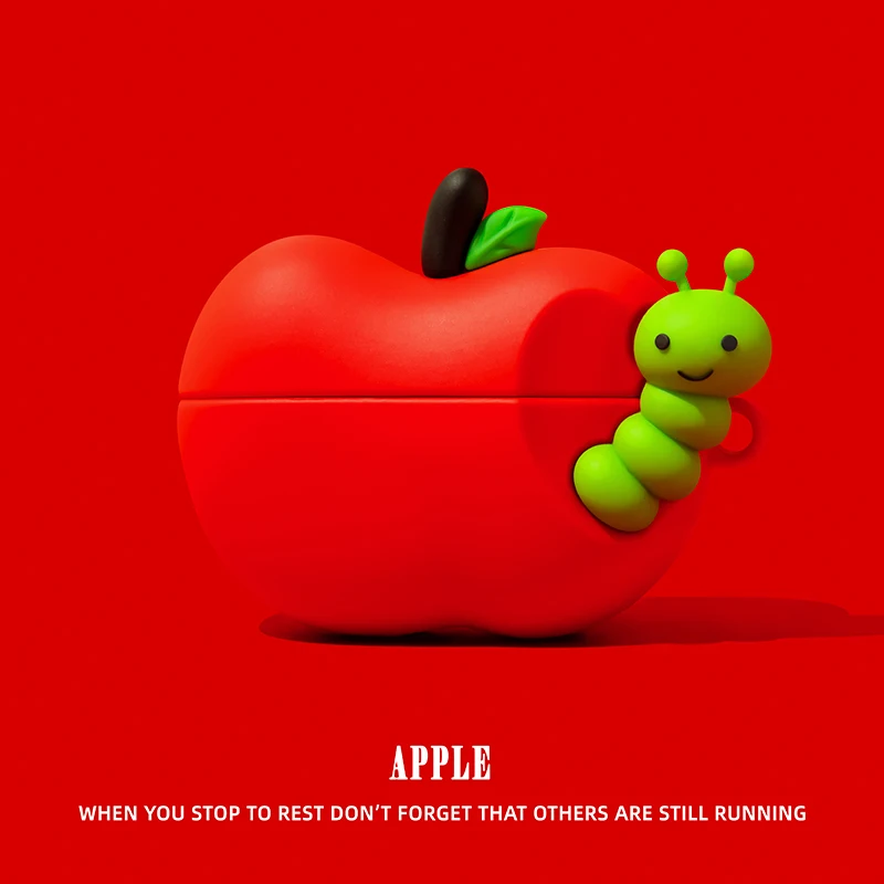 Funda de fruta Caterpillar para AirPods 4 Airpod 1 2 3 Pro Pro2 auriculares Bluetooth caja de carga funda protectora para auriculares