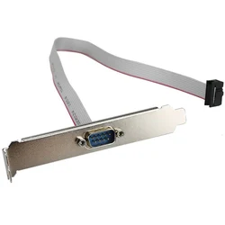 Cable RS232 DB9 Macho a IDC 10 Pines con Soporte para Placa Base