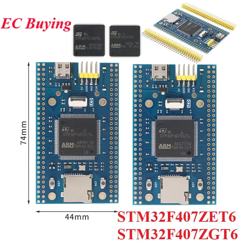 STM32F407ZET6 M4 STM32F407ZGT6 STM32F407 STM32 F407 sistema ARM Core módulo de placa de desarrollo de aprendizaje Cortex-M4 de un solo Chip