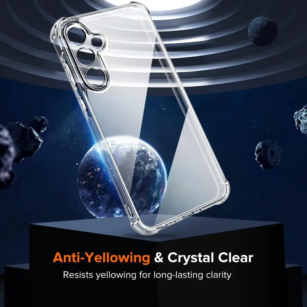 Funda de teléfono transparente para Samsung A35 A55 5G TPU suave + contraportada dura - imagen 2