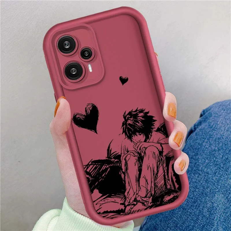 L Lawliet muerte para Xiaomi Poco X3 X4 X5 X6 X7 C65 C75 M4 M5 M5S F6 F4 F5 Pro GT NFC ojo escalera funda de teléfono - imagen 5