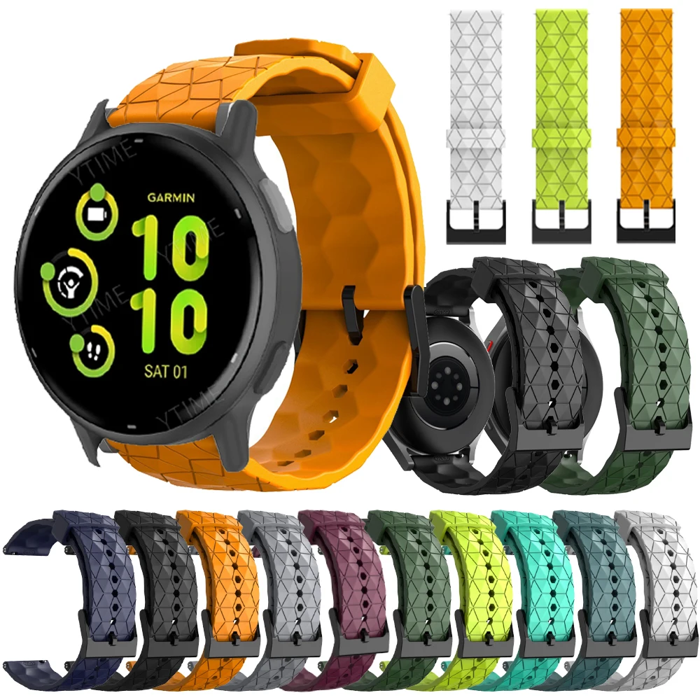 Para Garmin Vivoactive 4/Venu 3 2 Correa de reloj Venu3 pulsera de silicona de 22mm para Garmin Forerunner 265 255 Correa de música