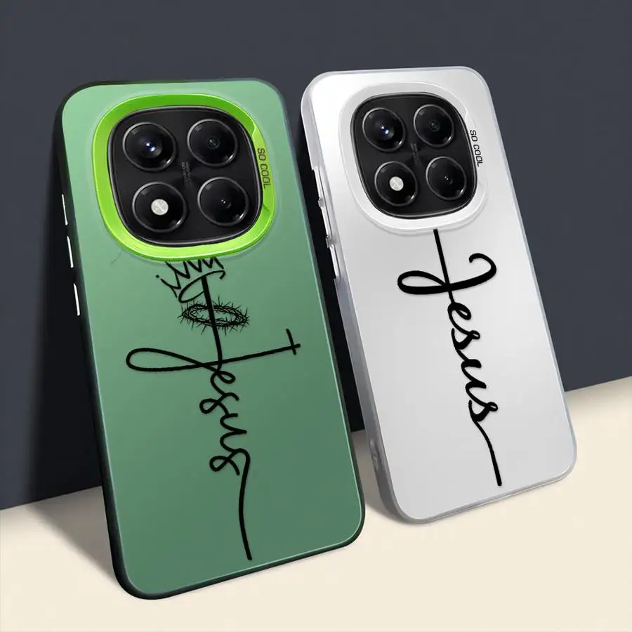 Funda trasera de teléfono con patrón de cruz para Xiaomi Redmi Note 10Lite 9s 11s 12s 10s 14 Pro Plus 13 12 11 - imagen 4