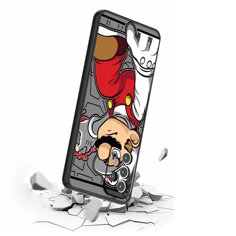 M-mario-funda de teléfono suave translúcida para Samsung Note 20, A35, A03, A54, A31, A22, A34, A14, A24, A04, A55, 5G - imagen 4