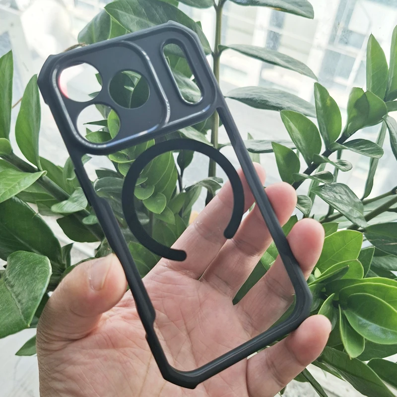 Para iPhone 17 Pro / 17 Pro Max funda magnética XUNDD a prueba de golpes transparente duro PC TPU protección de lente contraportada - imagen 3