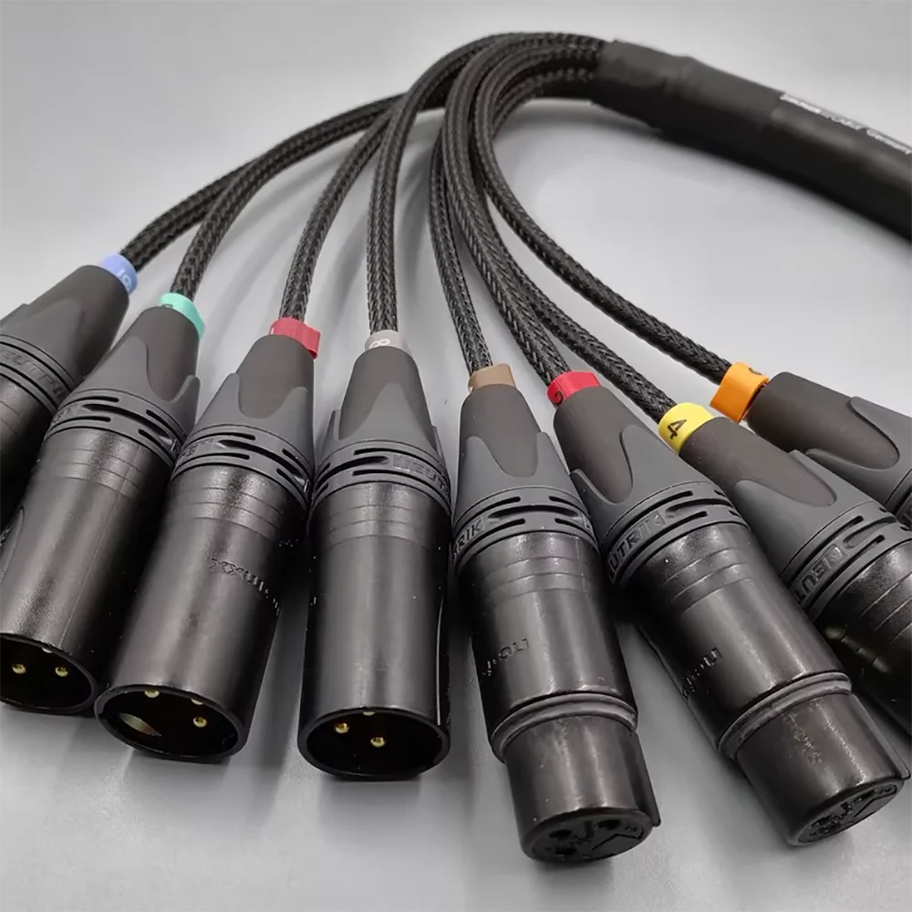 Línea trenzada de señal digital a analógico AES/EDU 1m DB25 a 8 - imagen 2