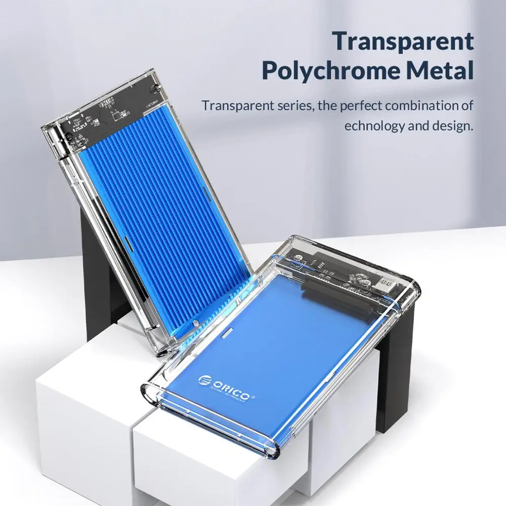 ORICO-carcasa de disco duro externo, carcasa de HDD 2,5 SATA a USB 3,0, adaptador para SSD, tipo C 3,1 - imagen 2