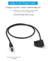【LANO】D-tap macho a DC5525 Cable de alimentación macho con bloqueo Pxw-z150 4k Xdcam Zxctn 6200 Cable de alimentación para cámara de vídeo con batería V-Lock