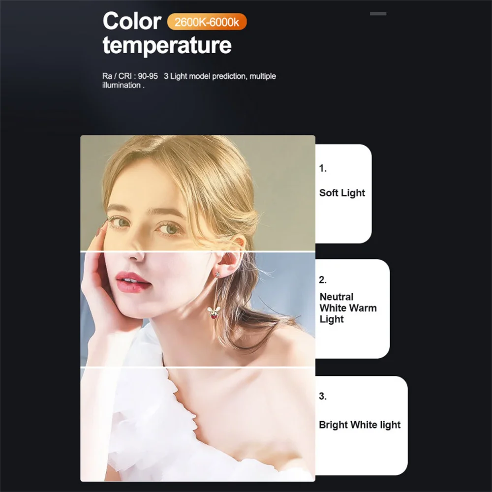 Luz de relleno para teléfono móvil, luz LED de mano para transmisión en vivo, Selfie, relleno de computadora, Video conferencia, luz de relleno para teléfono móvil - imagen 3
