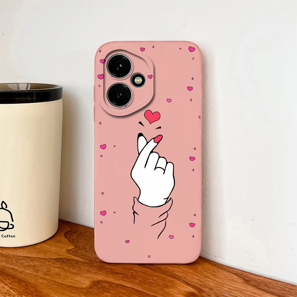 Funda para Honor 400 Pro, Funda trasera suave anticaída de silicona líquida con corazones coloridos para cámara Honor400 5G Global Funda - imagen 5