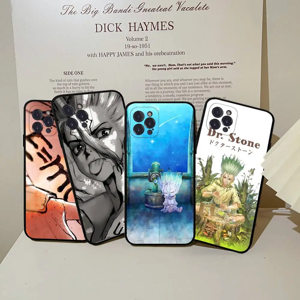 Dr.STONE-funda de teléfono para iPhone 16 15 14 13 12 Mini 11 Pro XS Max X XR SE 6 7 8 Plus, funda de silicona suave - imagen 3