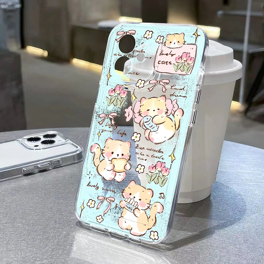 Funda transparente para Samsung S24 Ultra S23 S22 Plus S21 FE S20 S10 A55 A54 5G A53 A52 A33 A32 A34 A35 funda trasera de TPU suave Rubbit bonita - imagen 4