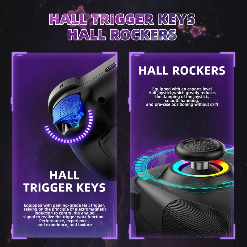 Mini mando inalámbrico de doble salón, controlador de juego de PC para ROG Ally PC Steam Deck Switch OLED ROG AllyJoystick, regalo - imagen 3