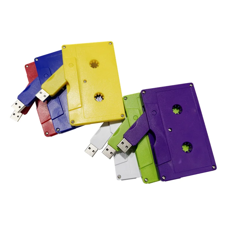 2025 Regalo Nueva casete colorida Memoria USB 2.0 Flash Pen drive 64 GB 32 GB (más de 50 piezas Puede personalizar el logotipo gratis) - imagen 3
