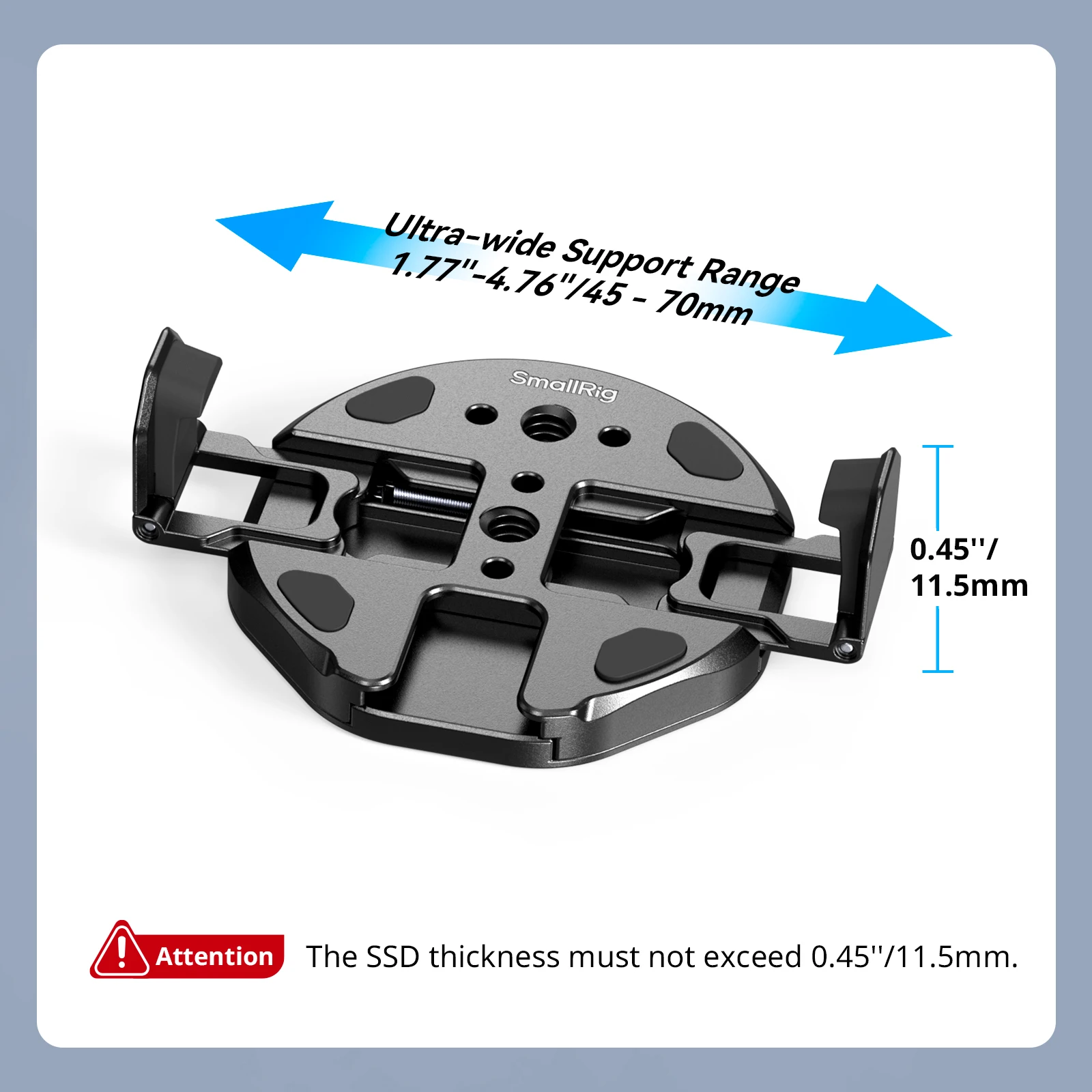 Soporte SSD magnético SmallRig para MagSafe, abrazadera de teléfono acoplable para SSD externo para Samsung SanDisk para accesorios cruciales - imagen 3