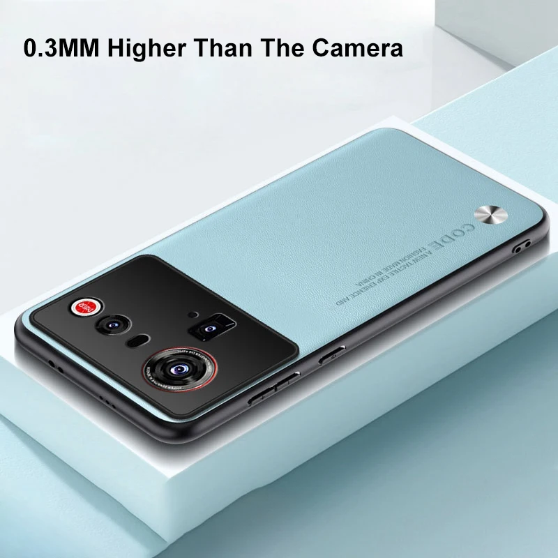 Funda de cuero PU de lujo para Nubia Z80 Ultra 5G, funda trasera de silicona mate a prueba de golpes, funda de teléfono de protección para ZTE Nubia Z80 Ultra - imagen 5