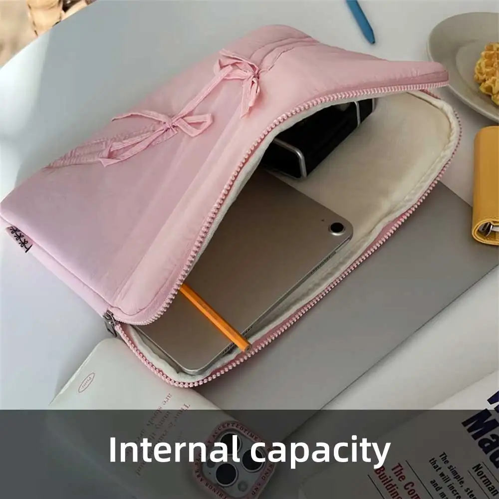 Funda hinchada para ordenador portátil de 11-15 pulgadas, funda para portátil para MacBook Air iPad Pro, bolsa para tableta, funda blanda para portátil a la moda ﻿ - imagen 3