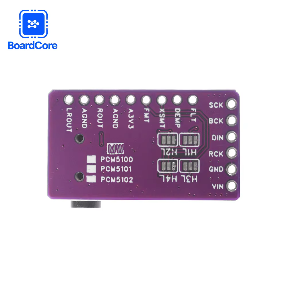 Módulo de reproductor PCM5102 I2s Dac, GY-PCM5102, I2S, para Raspberry Pi, placa de formato PHAT, placa de Audio Digital PCM5102A, 1/2 Uds. - imagen 5