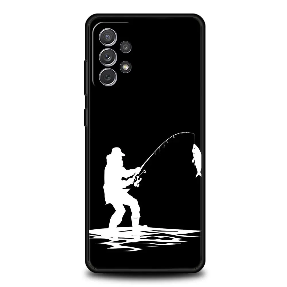 Funda de teléfono con latido del corazón de pesca para Samsung A51 A71 A21S A17 A11 A15 A25 A31 A41 A23 A33 A53 A73 A07 A03S A05S A13 A35 A55 5G - imagen 2