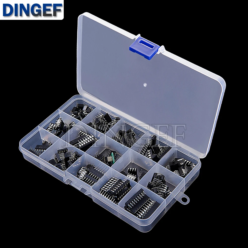 150 unids/caja circuitos integrados Chips en caja PC817 NE555 LM358 JRC4558 LM393 LM339 aparatos de reparación enviar Clip enviar adaptador - imagen 4