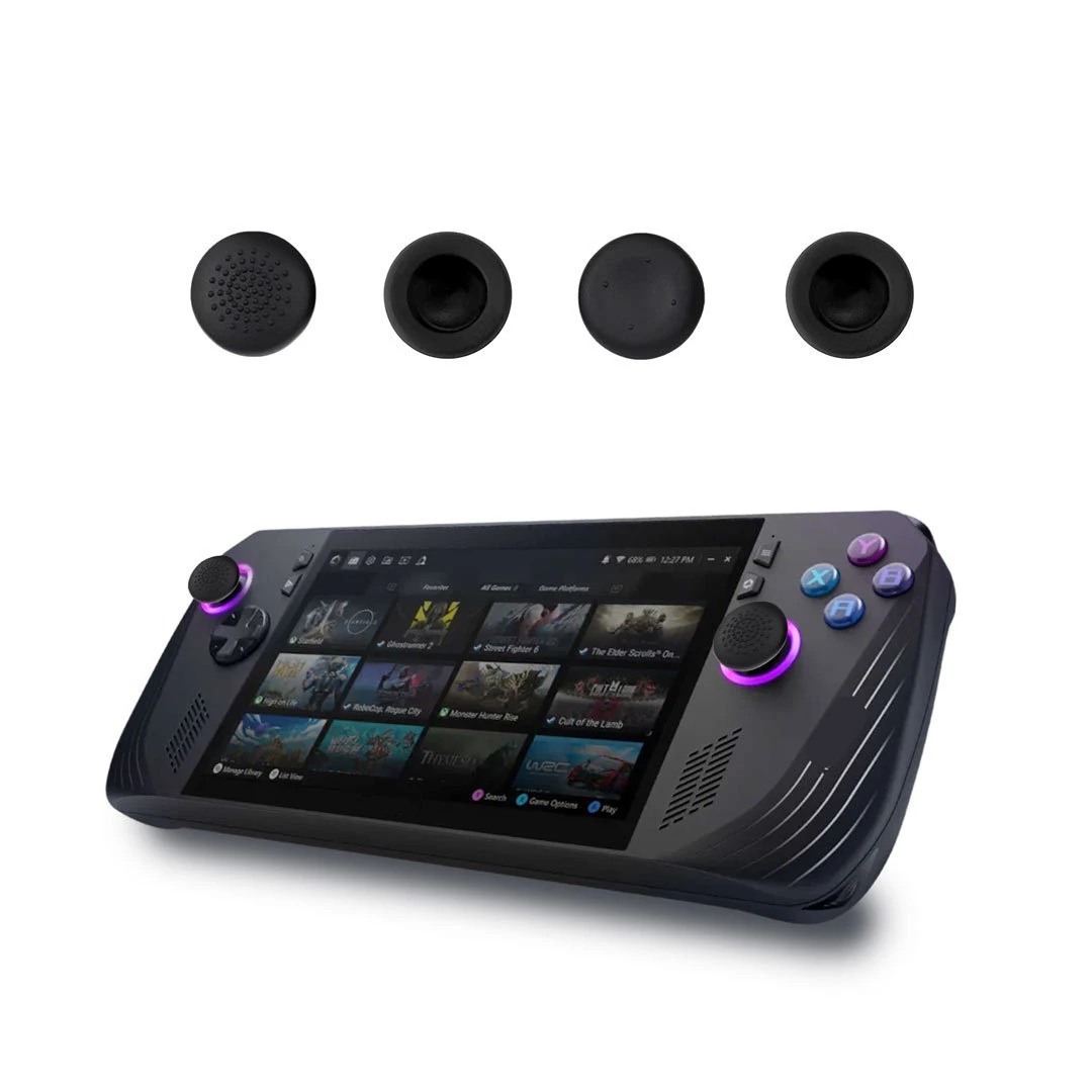 Juego de empuñaduras de pulgar para consola de juegos, 2 piezas, tapa de Joystick, cubierta de Thumbstick para ROG Ally X, accesorios protectores de botón de silicona - imagen 2