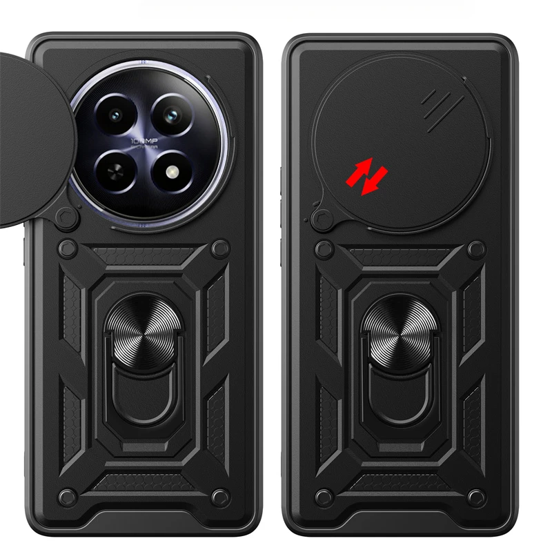 Funda protectora para Realme 13 12 Pro 5G 12 Pro + Plus, protección de lente con anillo, soporte magnético, Fundas Capa - imagen 4