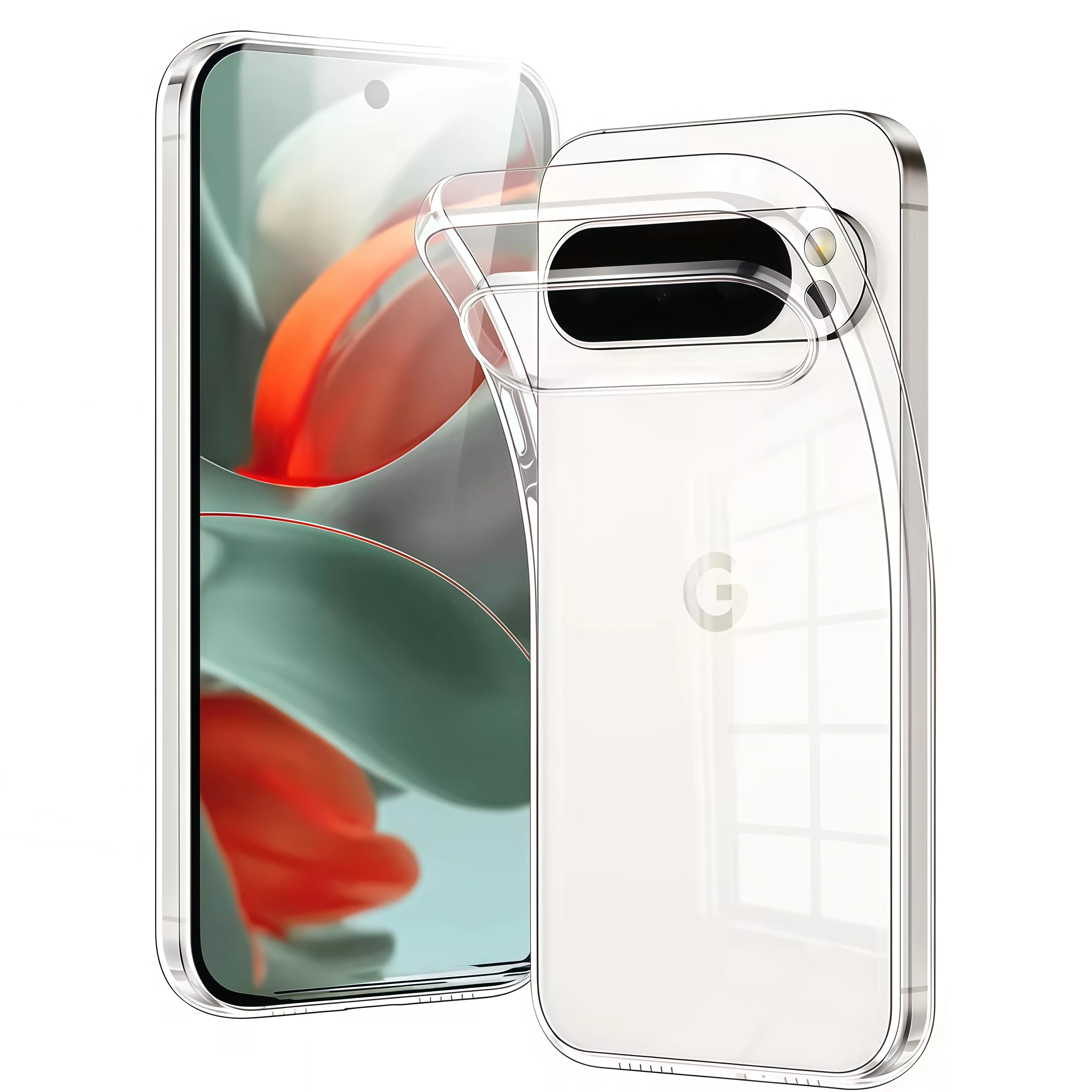 Funda de silicona TPU suave transparente para Google Pixel 10 9 Pro XL 8 7 6 Pro 9a 8a 7a 6a funda trasera transparente para teléfono