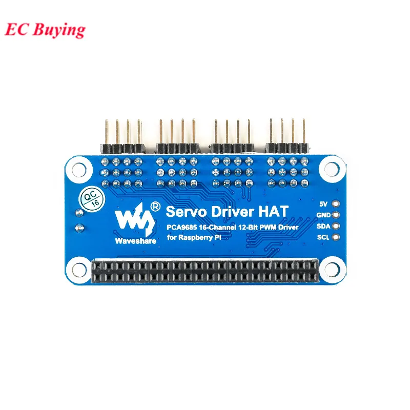 Bouclier technique de pilote de servomoteur pour Raspberry Pi RPI ontariW WH 3B Plus 4B, HAT PWM, 6 000 cartes, 16 canaux - imagen 3