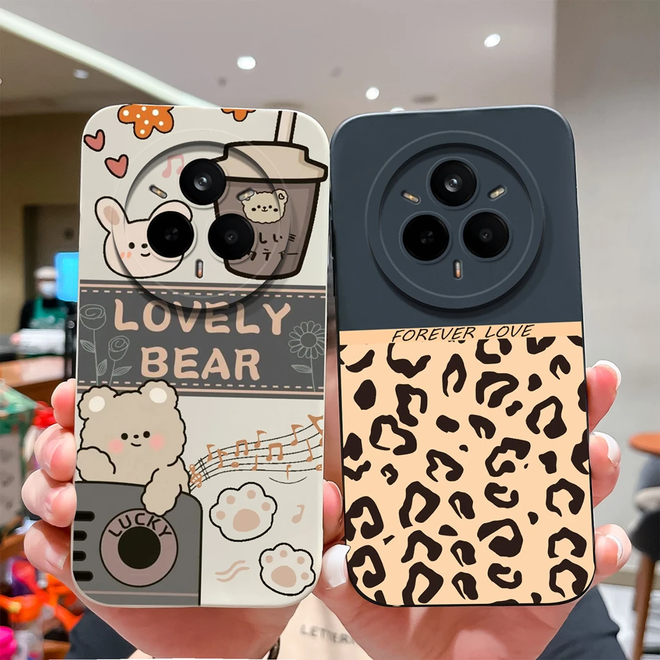 Funda de teléfono para Realme 14 Pro Plus, funda encantadora, funda trasera de silicona líquida Premium suave, protección de cámara, carcasa de teléfono anticaída - imagen 2