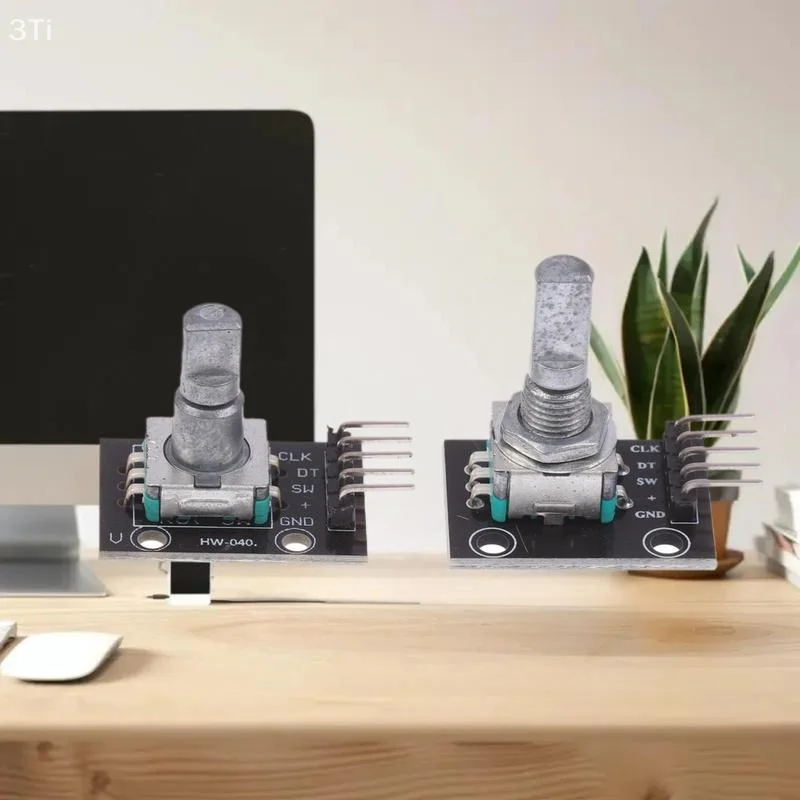Encodeur rotatif Compatible avec Micro contrôleur Arduino, Module d'encodeur KY-040 réglable 15x16.5mm avec boutons