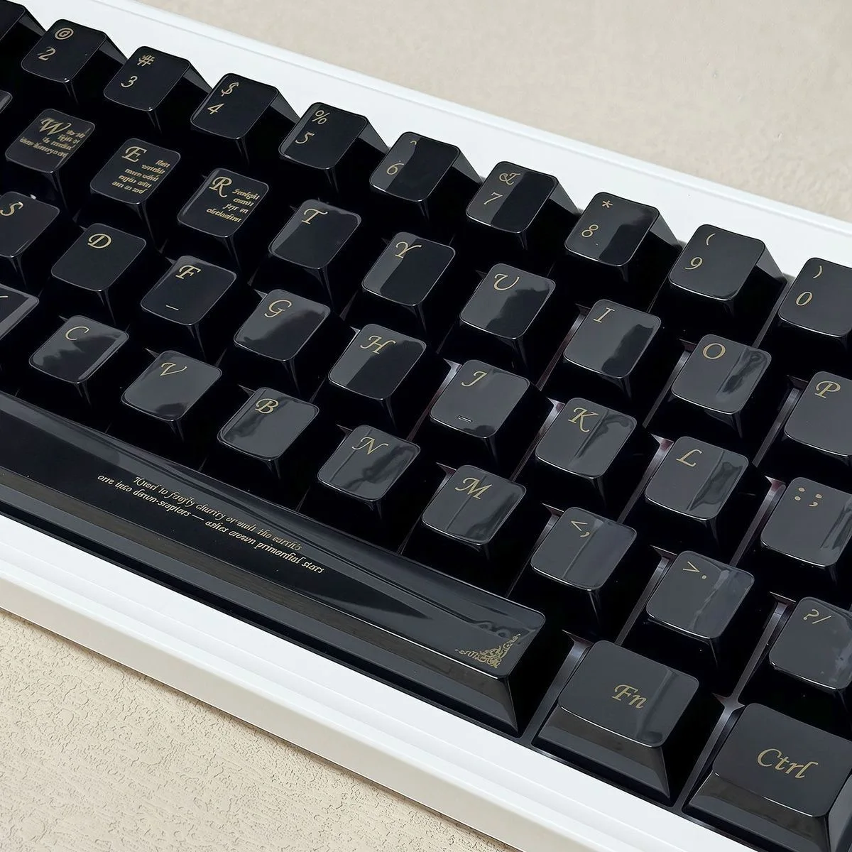 Teclas de cerámica blanca de 115 teclas, perfil Chreey PBT, teclas personalizadas originales para teclado mecánico Wootting HE60 - imagen 2